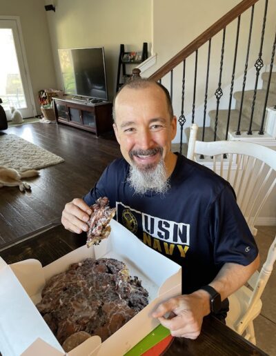 Massive Texas Sized Blueberry Fritter